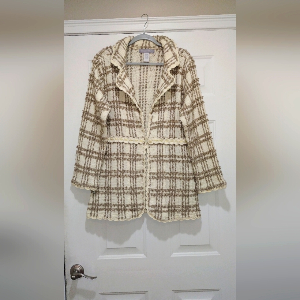 Modern Soul Wool Blend Cardigan Wool Blend Lace Cottage Boho Size Medium